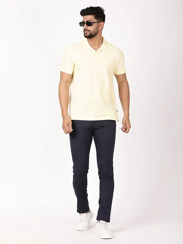 Men's Striped Polo T-Shirt - Image 10