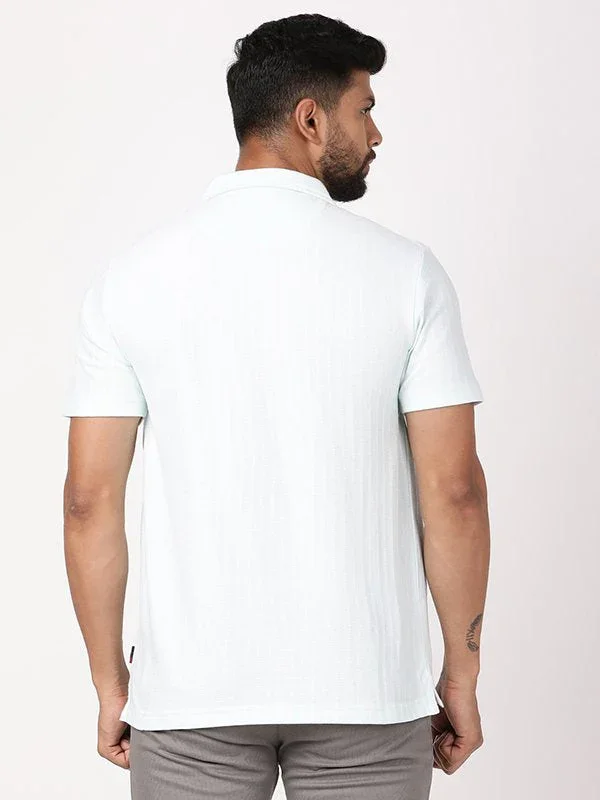 Men's Striped Polo T-Shirt - Image 4