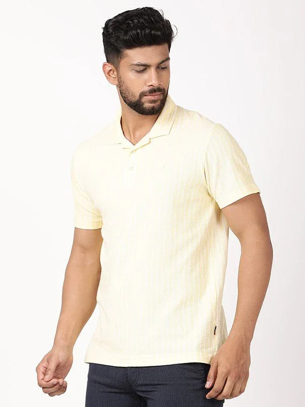Men's Striped Polo T-Shirt - Image 7