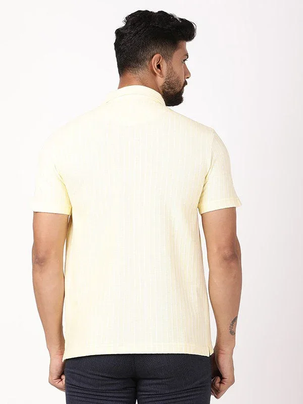 Men's Striped Polo T-Shirt - Image 9