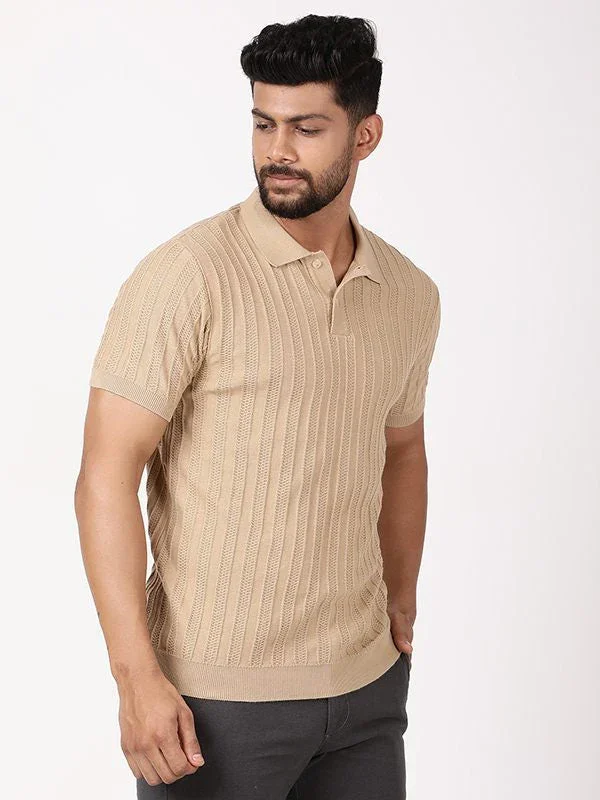 Men's Striped Polo T-Shirt - Image 2