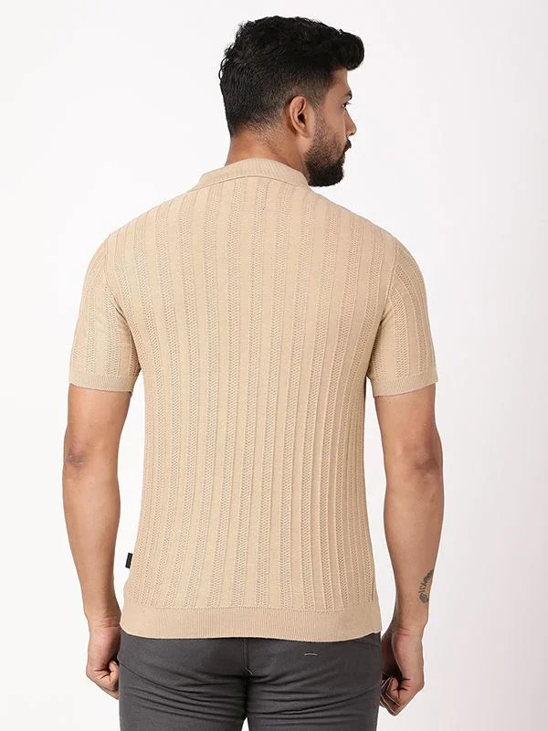Men's Striped Polo T-Shirt - Image 4
