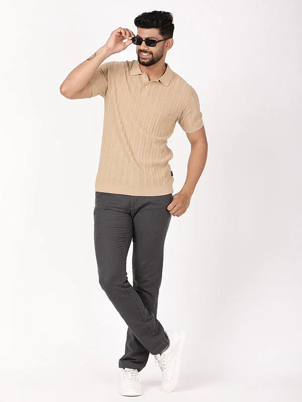 Men's Striped Polo T-Shirt - Image 5