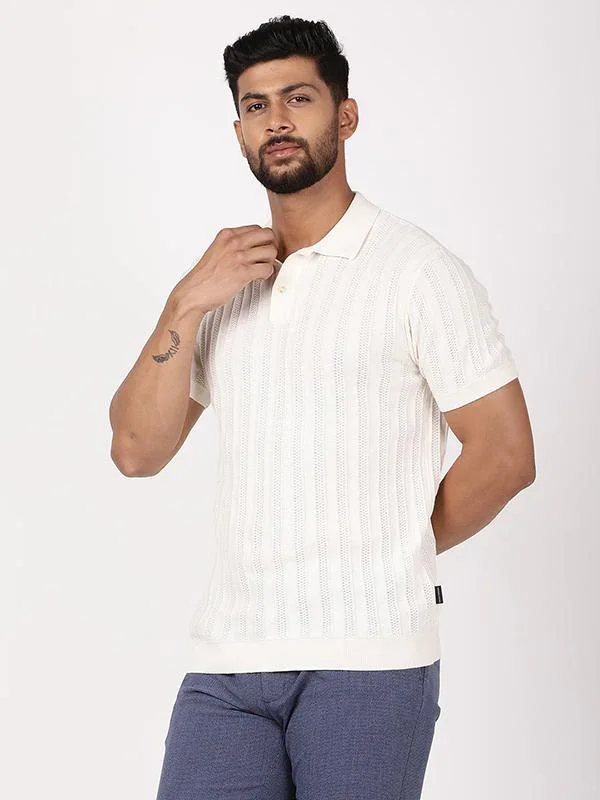 Men's Striped Polo T-Shirt - Image 7