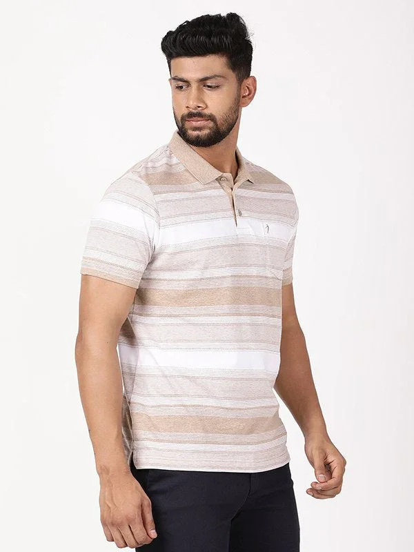 Men's Striped Polo T-Shirt - Image 2