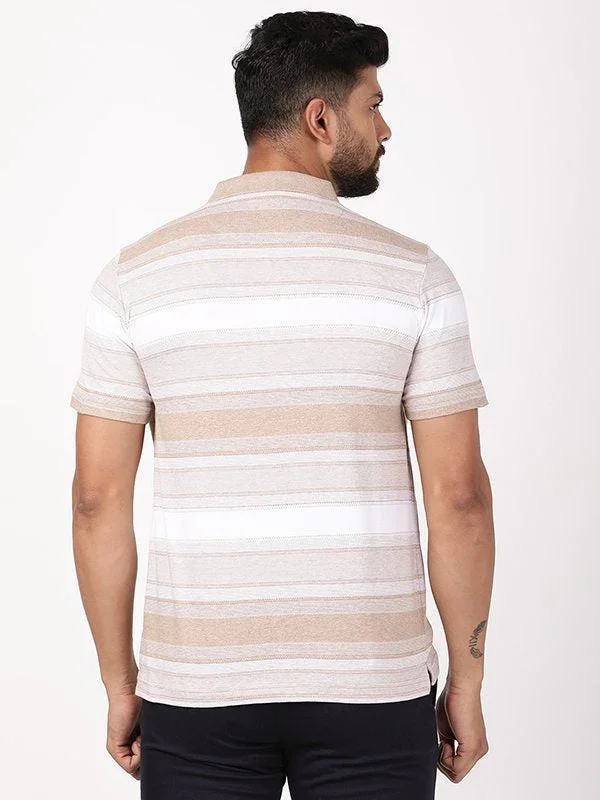 Men's Striped Polo T-Shirt - Image 4