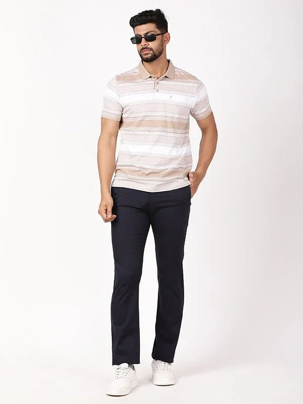Men's Striped Polo T-Shirt - Image 5