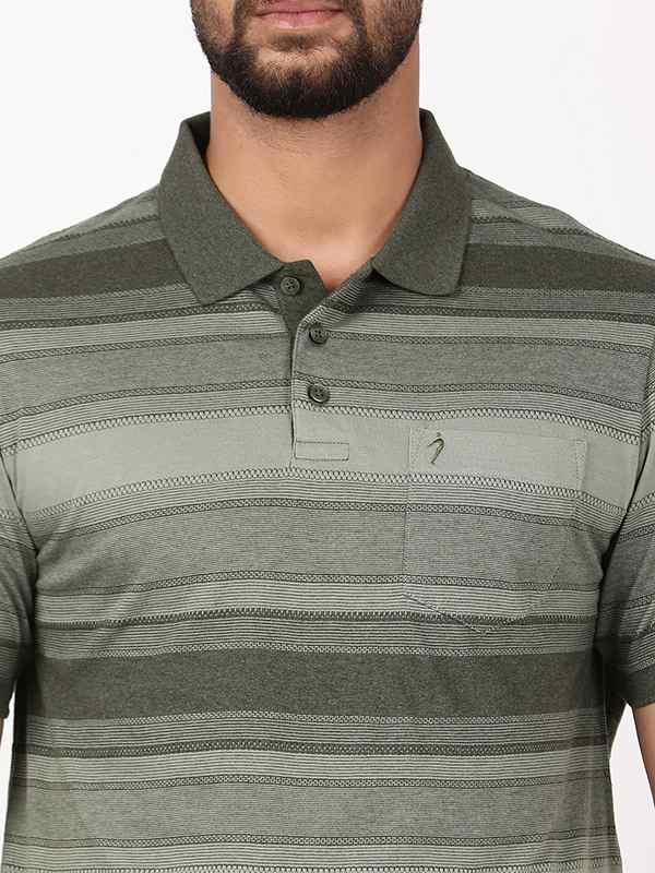 Men's Striped Polo T-Shirt - Image 8