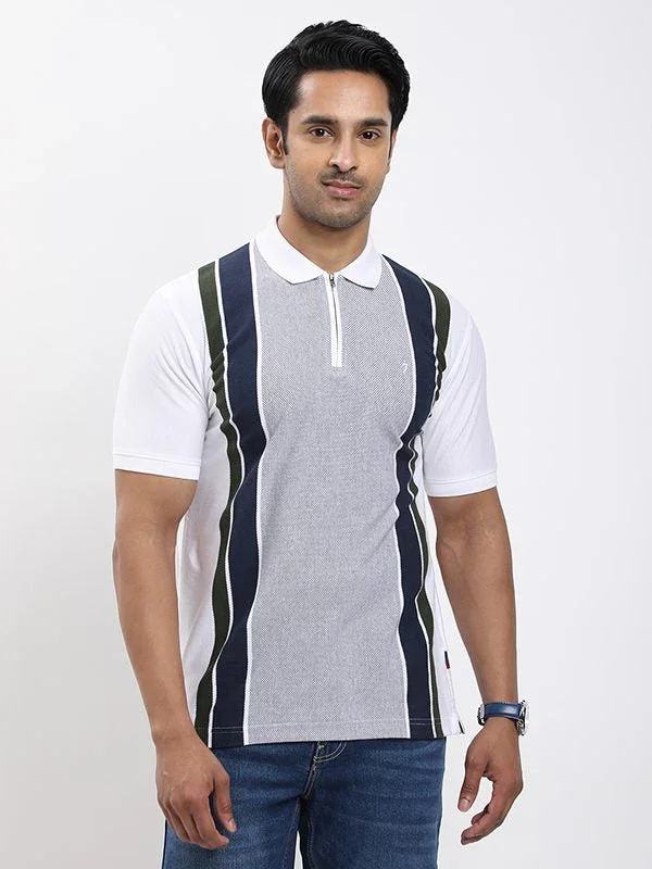Men's Striped Polo T-shirt