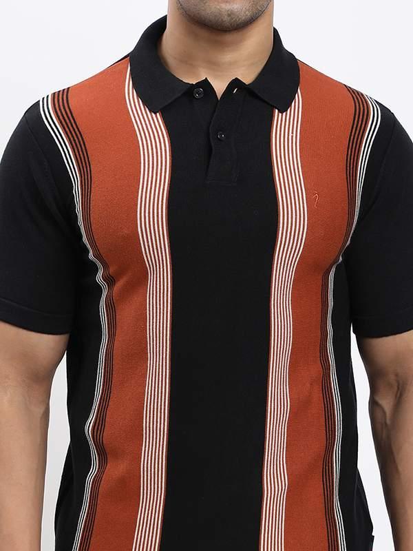 Men's Striped Polo T-shirt - Image 7