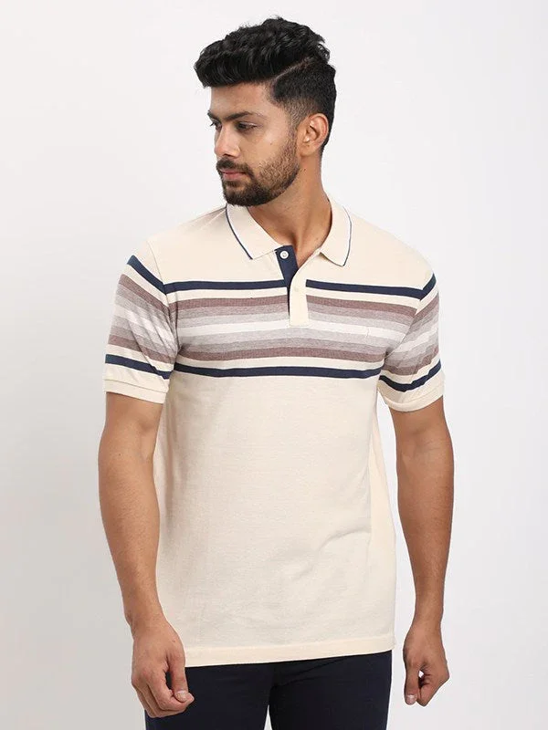 Men's Striped Polo T-Shirt
