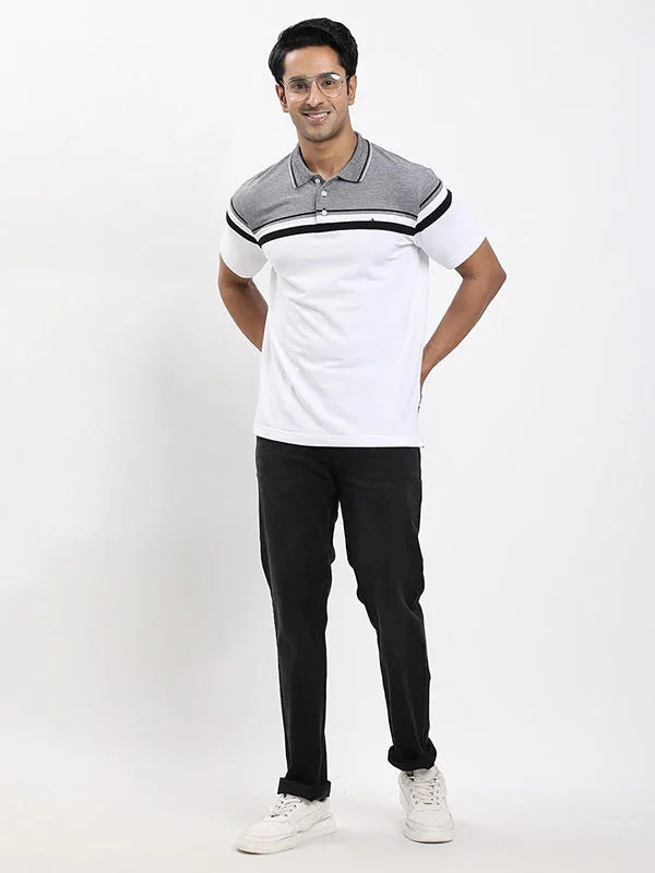 Men's Striped Polo T-shirt - Image 10