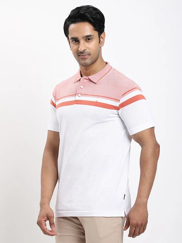 Men's Striped Polo T-shirt - Image 2