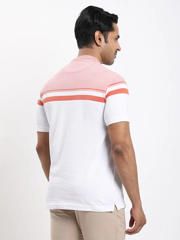 Men's Striped Polo T-shirt - Image 4