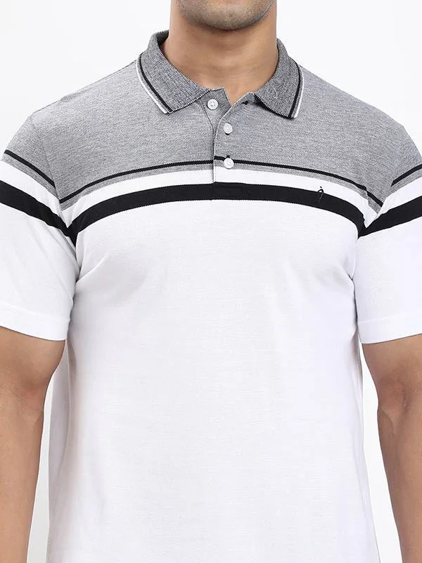 Men's Striped Polo T-shirt - Image 8
