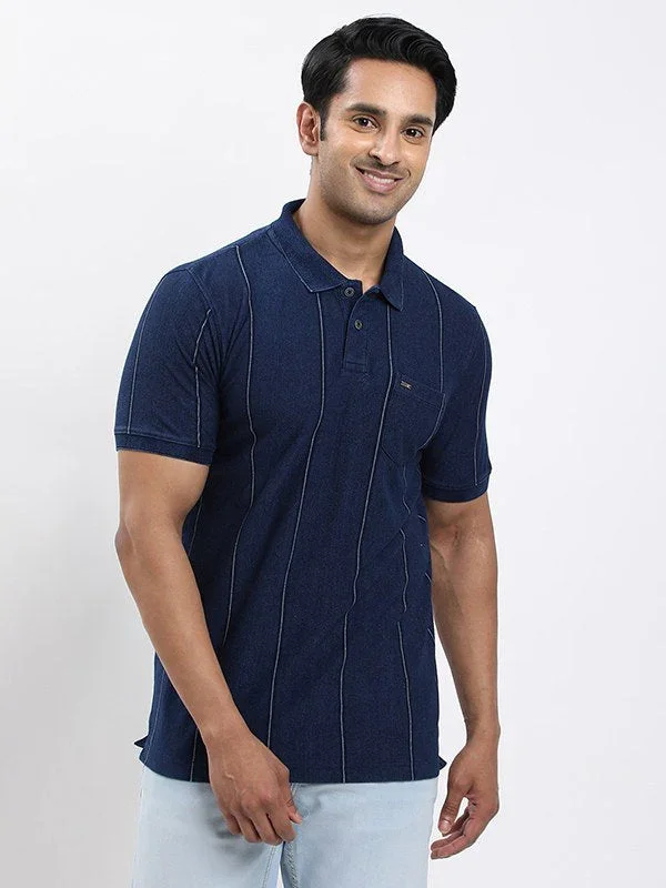 Men's Striped Polo T-shirt