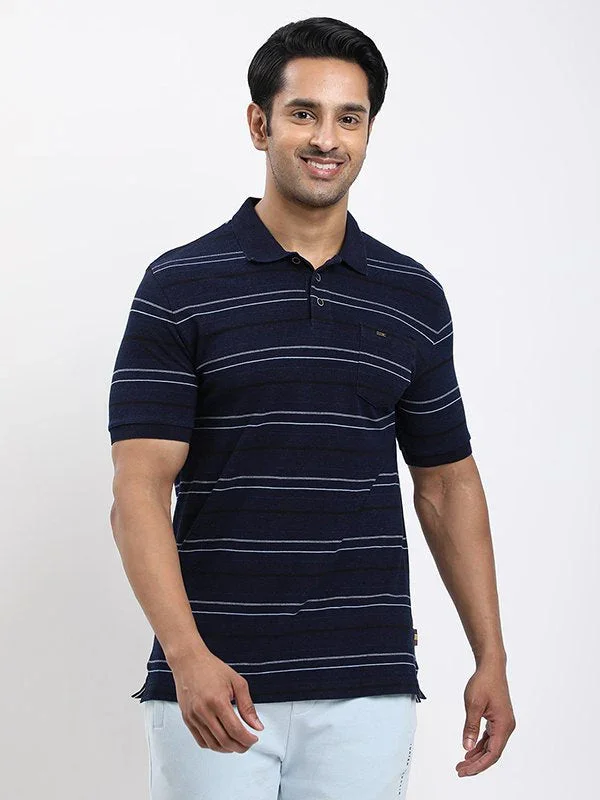 Men's Striped Polo T-shirt