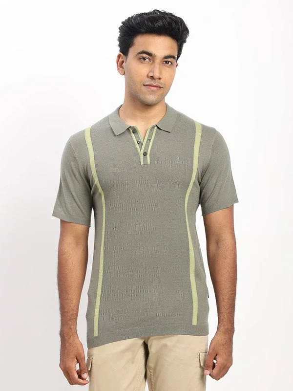Men's Striped Polo T-Shirt - Image 6