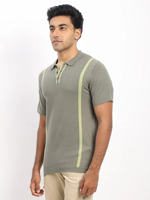 Men's Striped Polo T-Shirt - Image 7