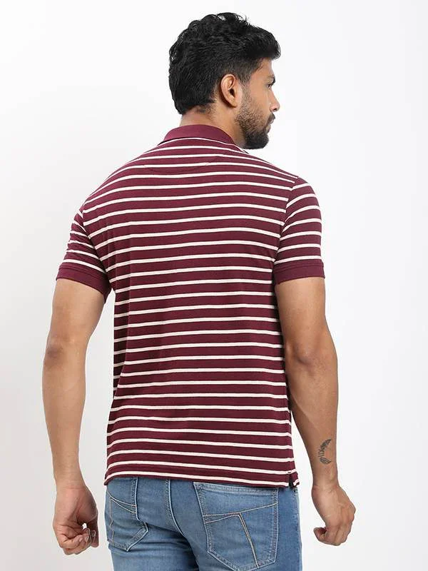Men's Striped Polo T-shirt - Image 8