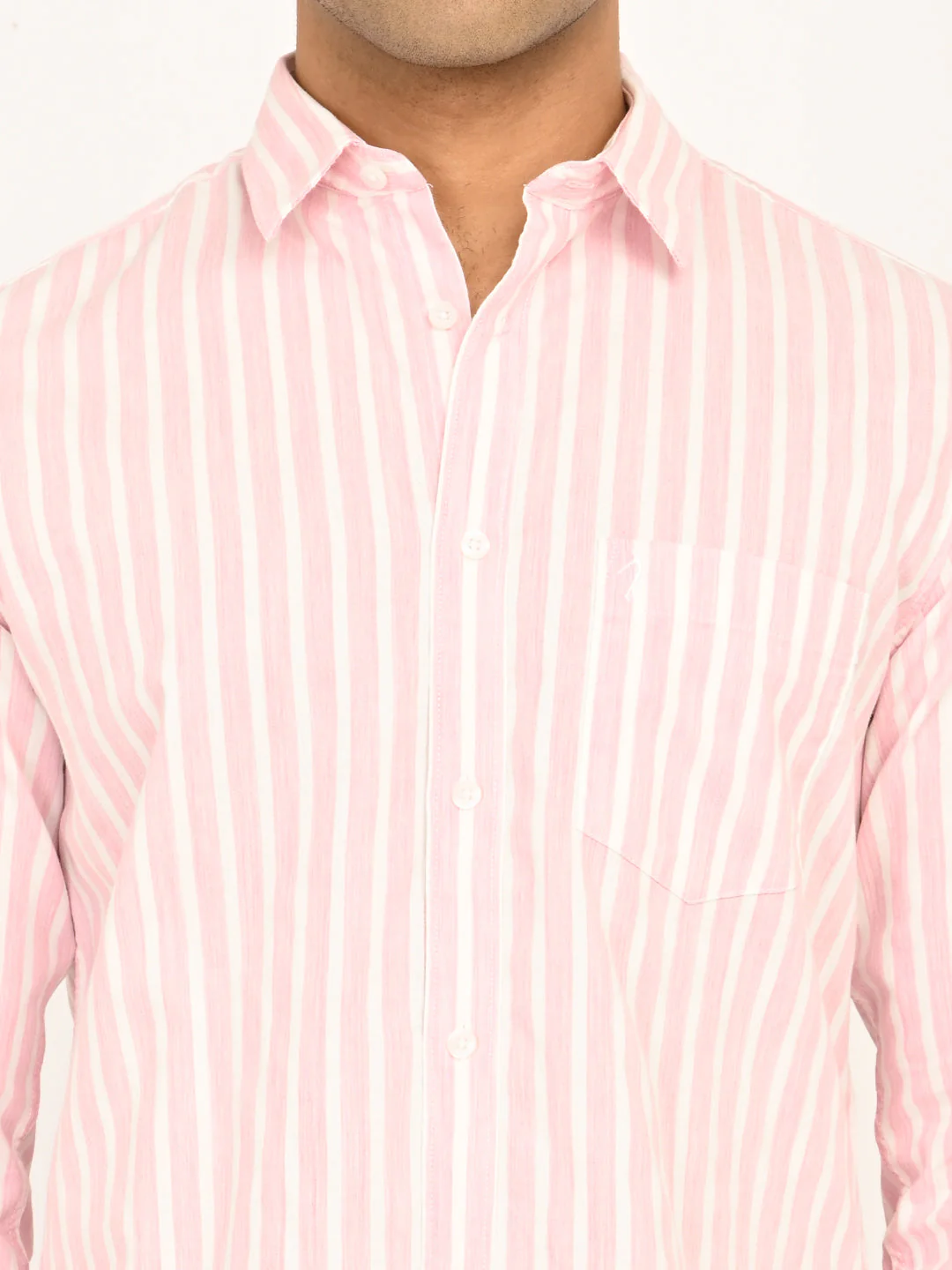 Men's Striped Full Sleeves Cotton Blend Shirt - Image 12