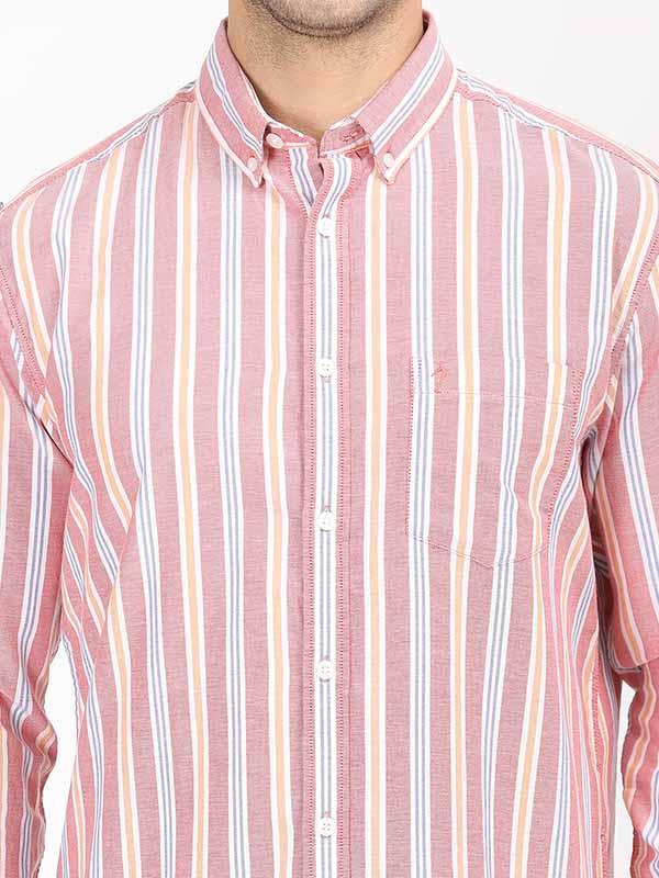 Men's Striped Full Sleeves Cotton Shirt - Image 7