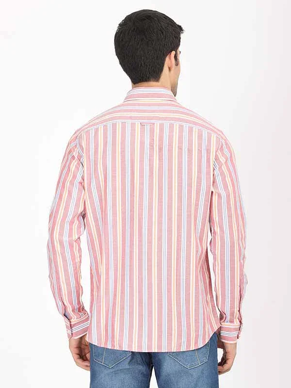 Men's Striped Full Sleeves Cotton Shirt - Image 9