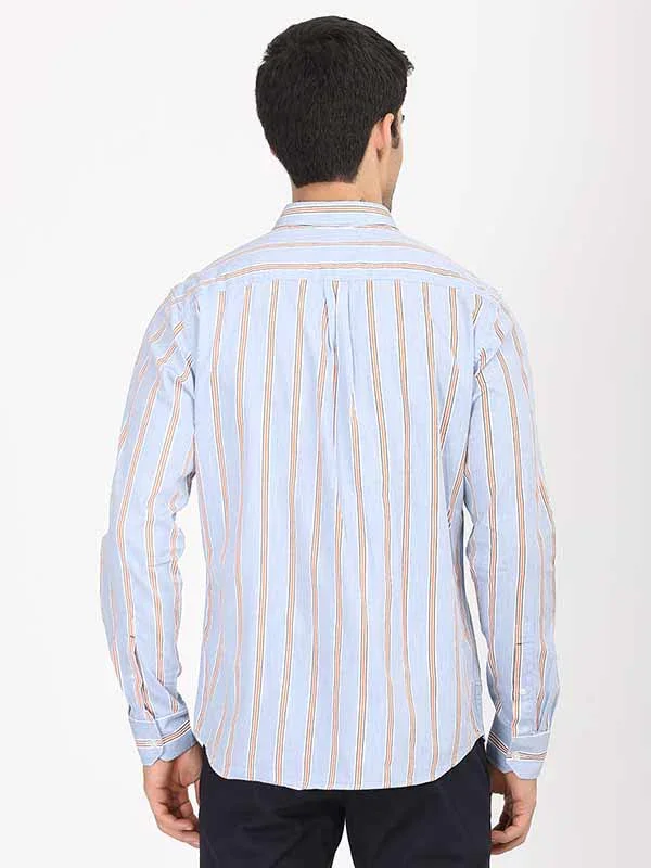 Men's Striped Full Sleeves Cotton Shirt - Image 10