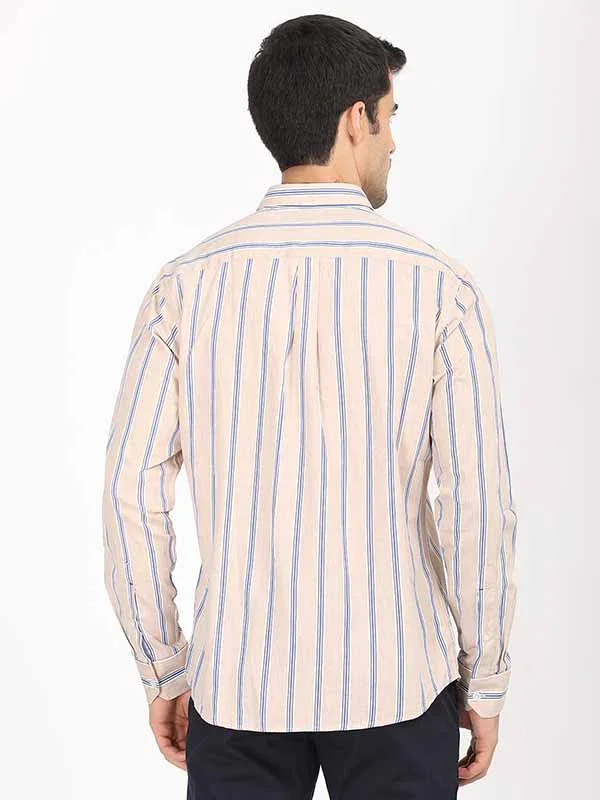 Men's Striped Full Sleeves Cotton Shirt - Image 5