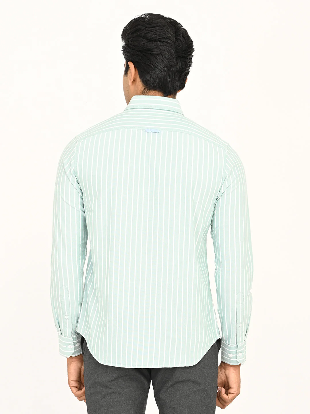 Men's Striped Full Sleeves Cotton Shirt - Image 10