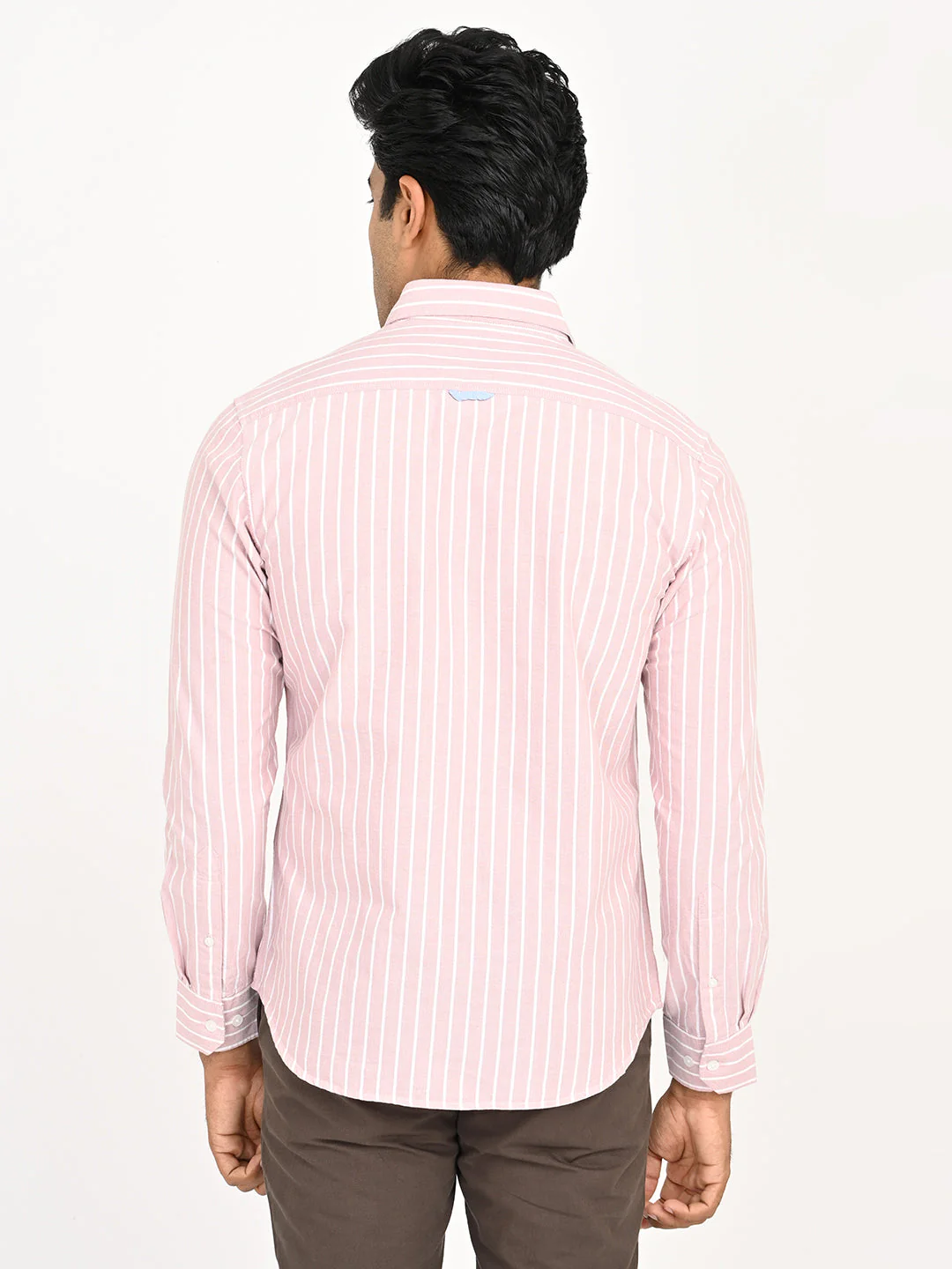 Men's Striped Full Sleeves Cotton Shirt - Image 16