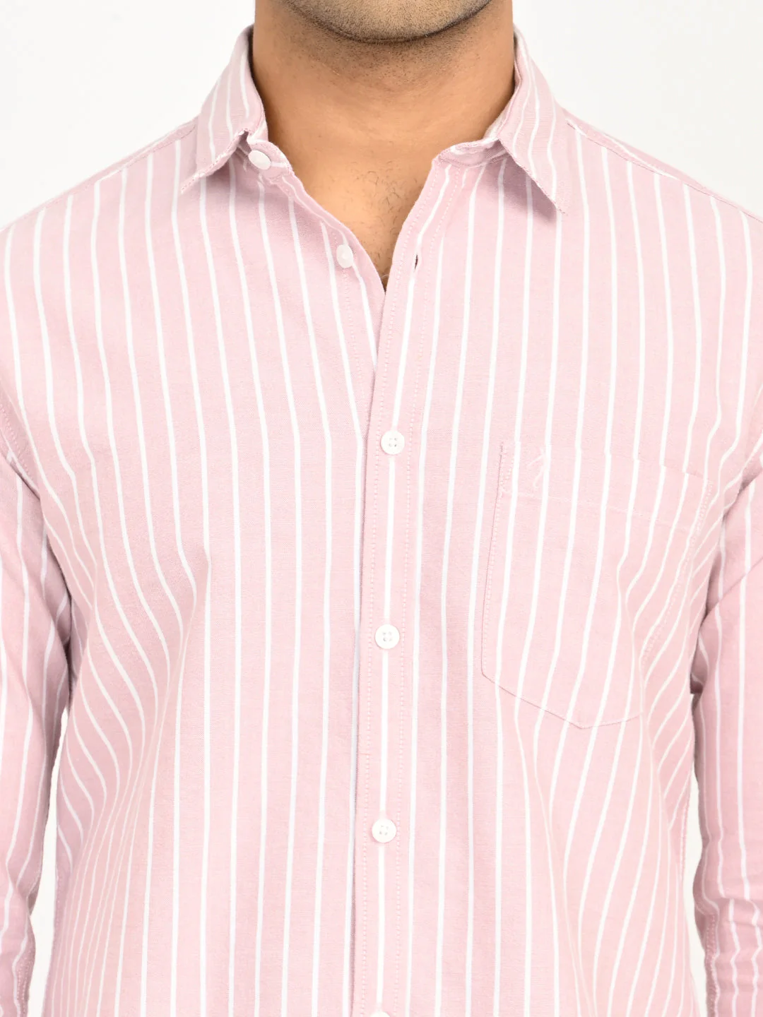 Men's Striped Full Sleeves Cotton Shirt - Image 18