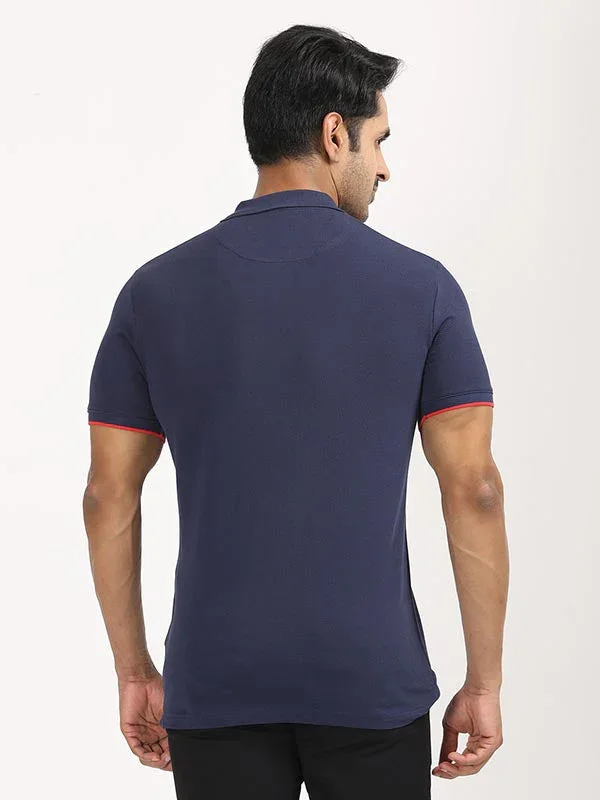 Men's Striped Polo T-Shirt - Image 4