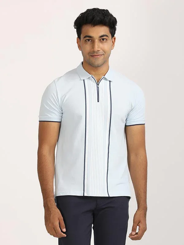 Men's Striped Polo T-Shirt - Image 5