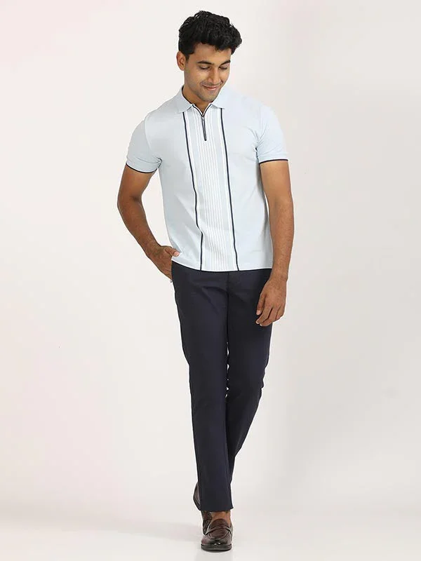 Men's Striped Polo T-Shirt - Image 8