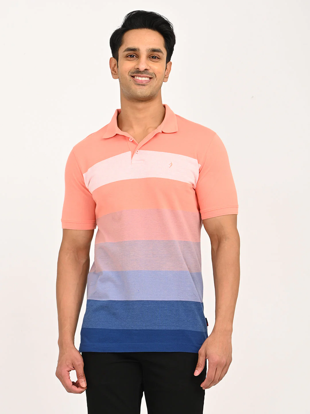 Men's Striped Polo T-Shirt