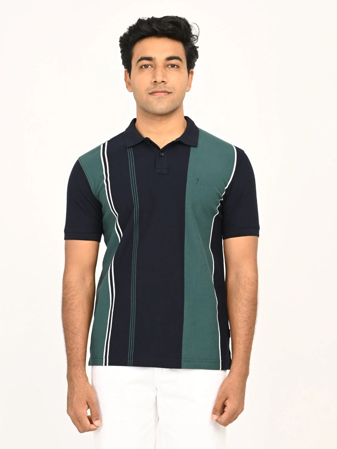 Men's Striped Polo T-Shirt