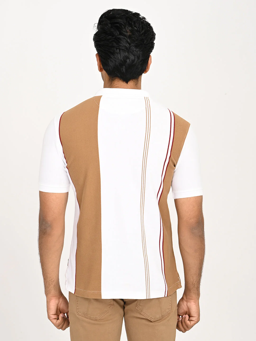 Men's Striped Polo T-Shirt - Image 10
