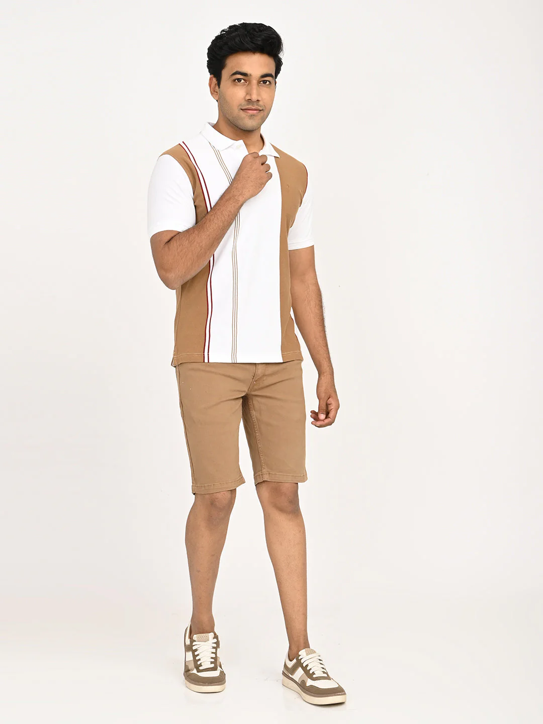 Men's Striped Polo T-Shirt - Image 12