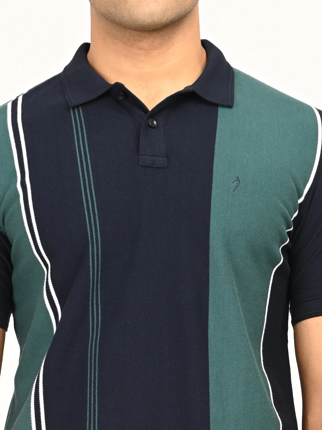 Men's Striped Polo T-Shirt - Image 5