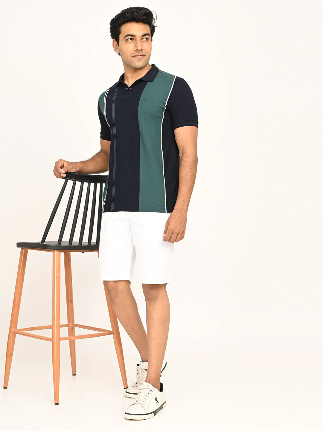Men's Striped Polo T-Shirt - Image 6