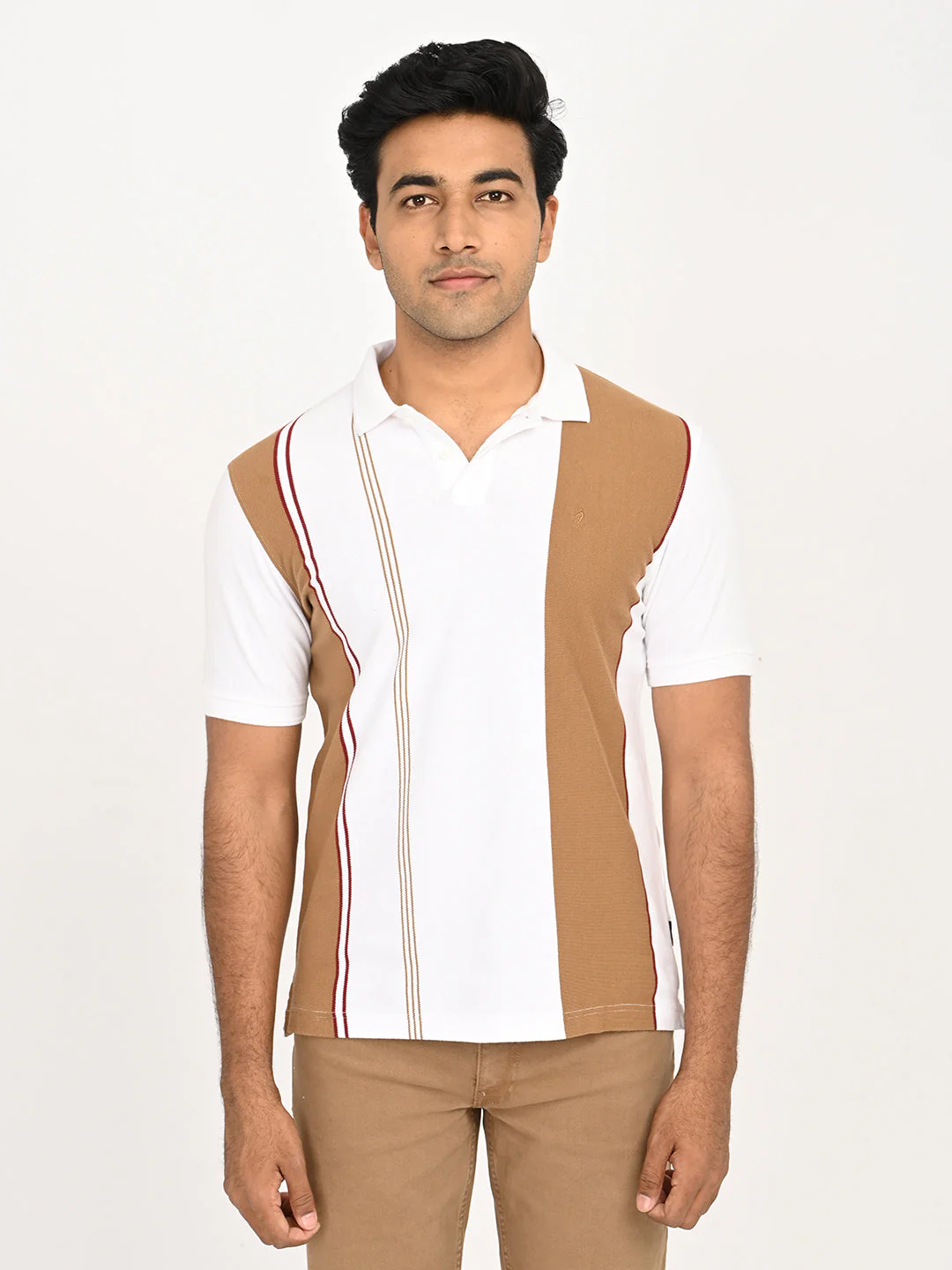 Men's Striped Polo T-Shirt - Image 7