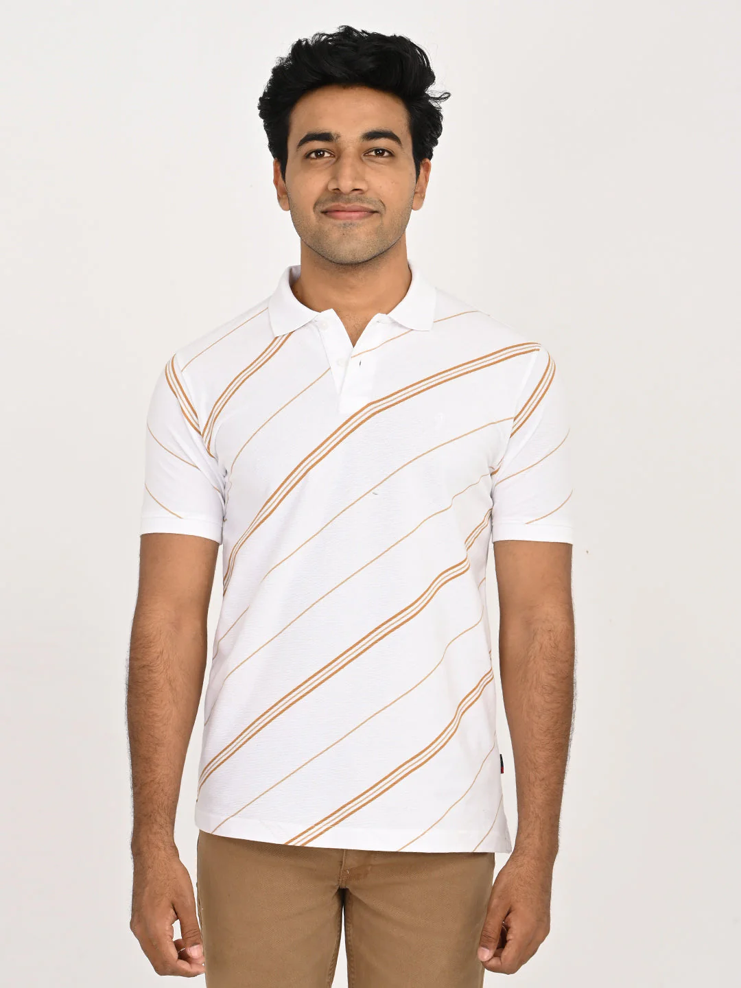 Men's Striped Polo T-Shirt