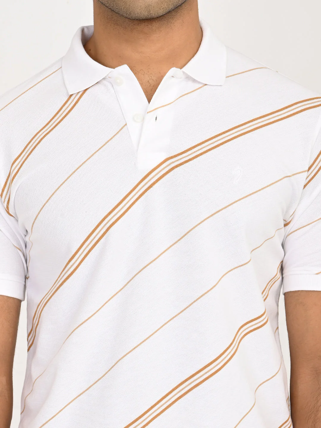Men's Striped Polo T-Shirt - Image 5