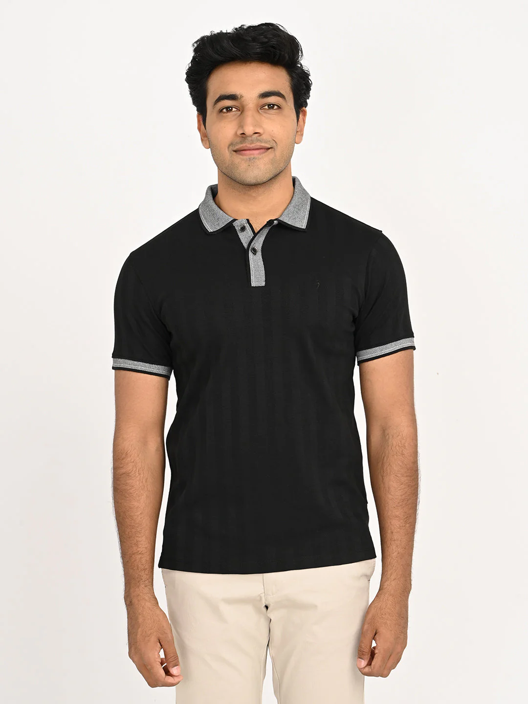Men's Striped Polo T-Shirt