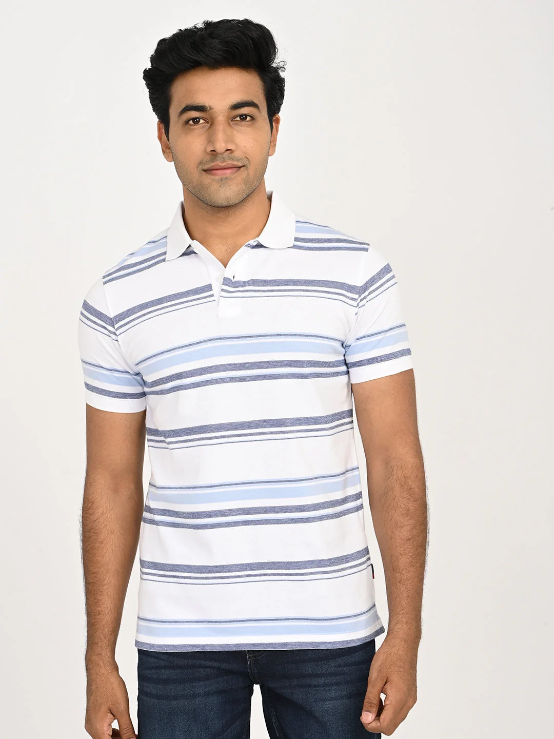 Men's Striped Polo T-Shirt