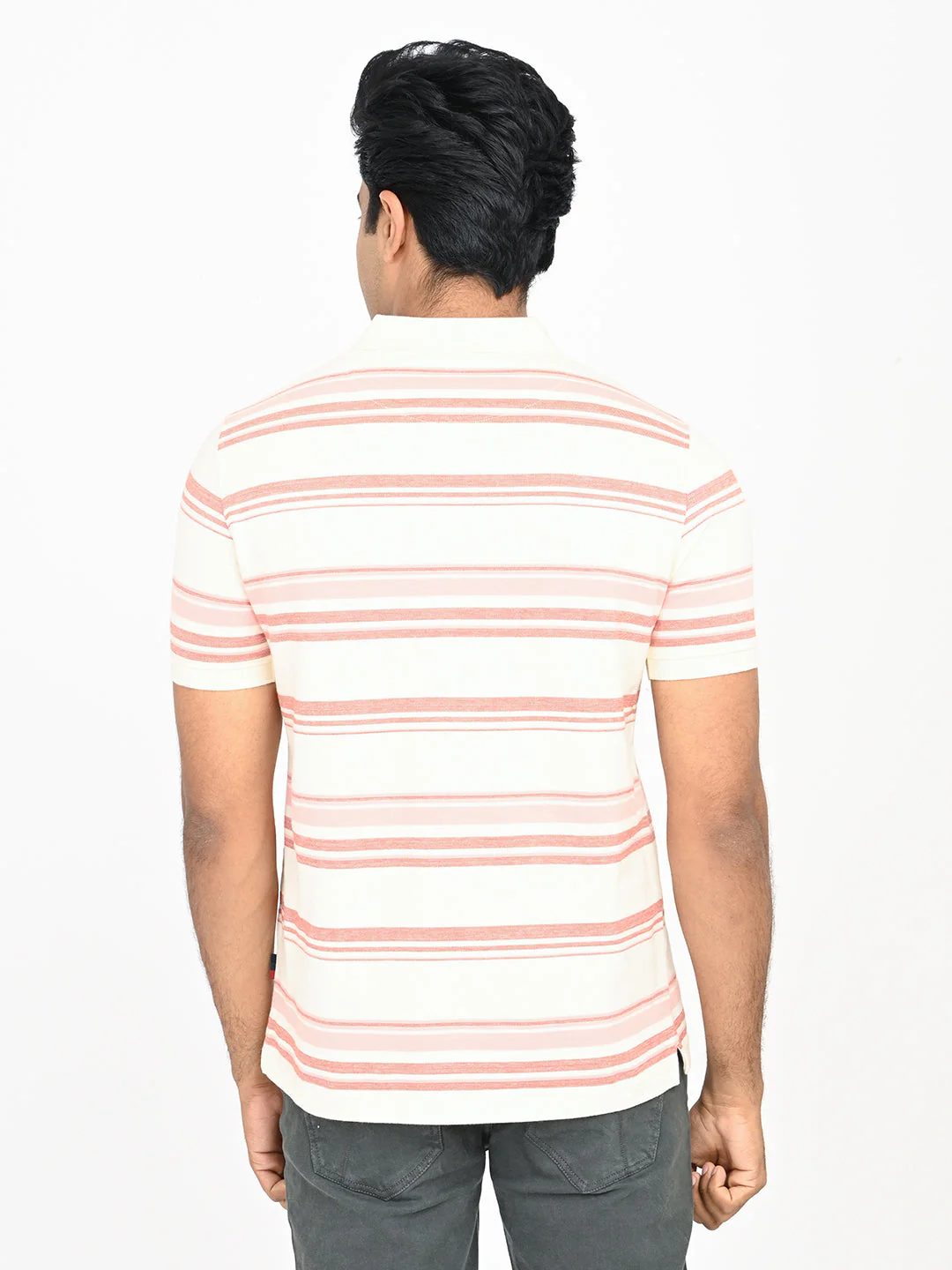 Men's Striped Polo T-Shirt - Image 10