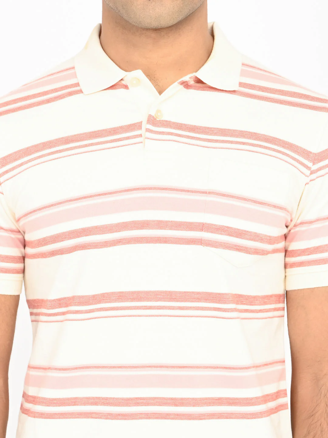 Men's Striped Polo T-Shirt - Image 11