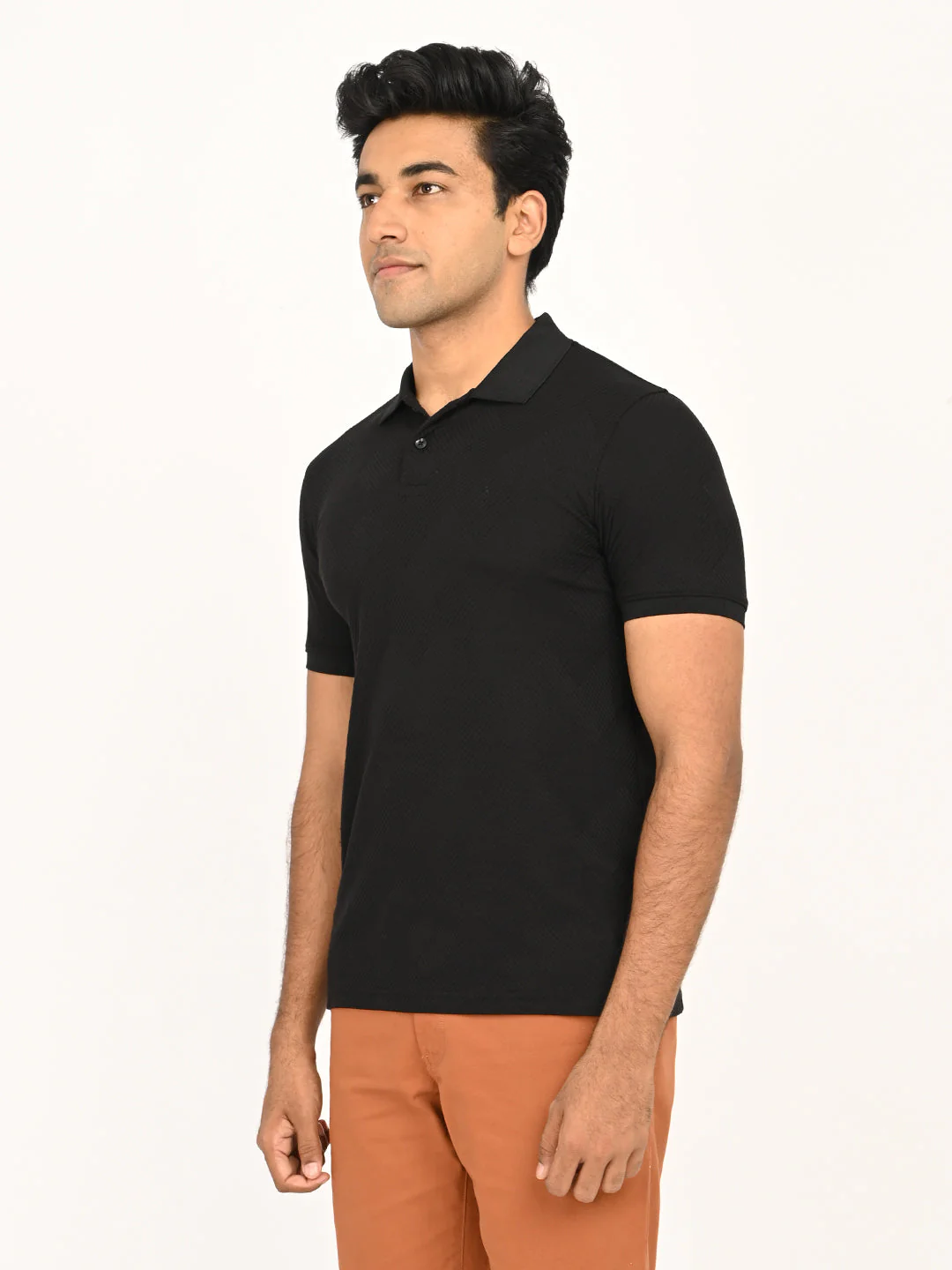 Men's Striped Polo T-Shirt - Image 2