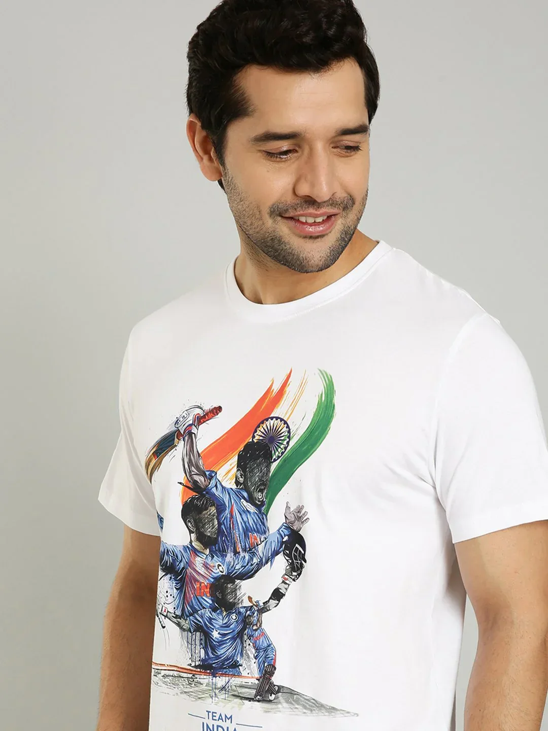 Men's Team India Graphic Crew Neck T-Shirt